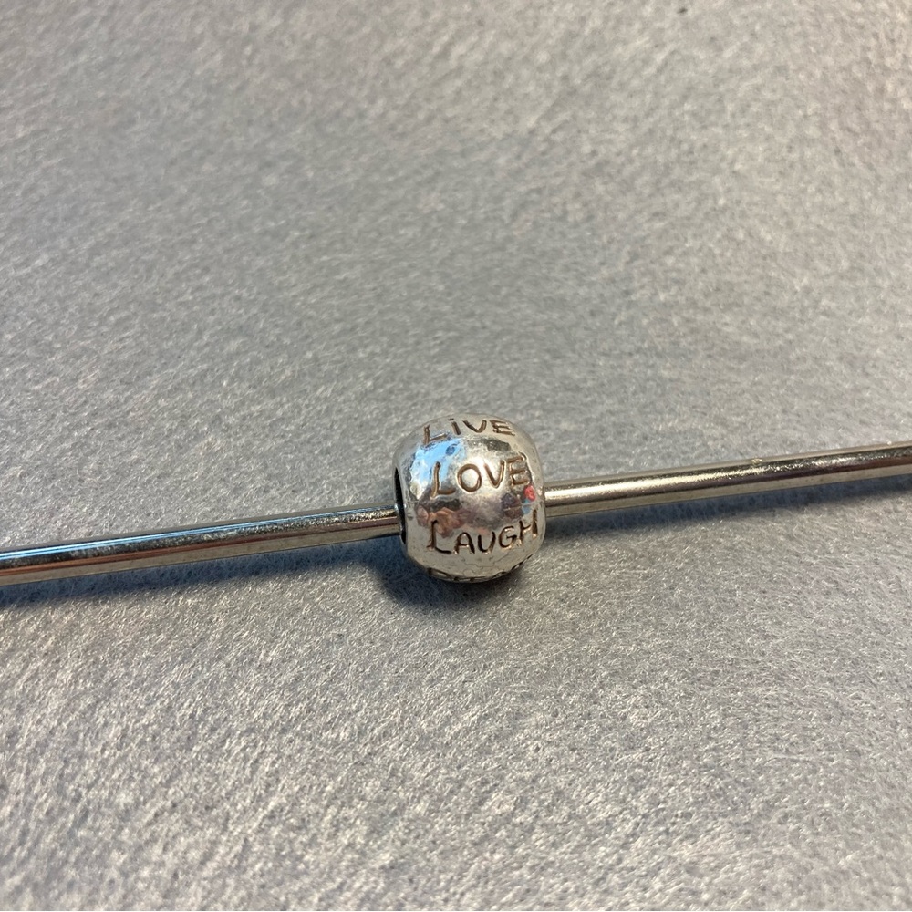 Brighton charm bead. Live, love, laugh, dream.